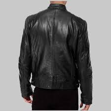 Fashion Mens Leather Jacket Slim Fit Stand Collar PU Jacket Male Anti-wind Motorcycle Lapel Diagonal Zipper Jackets Spring